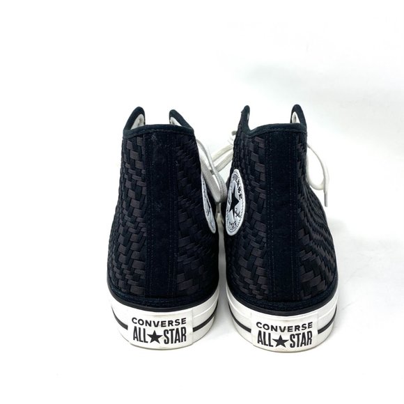 Converse Men's Size 171074C CTAS Woven Canvas Black High Top Cushioned Sneakers - Picture 7 of 9